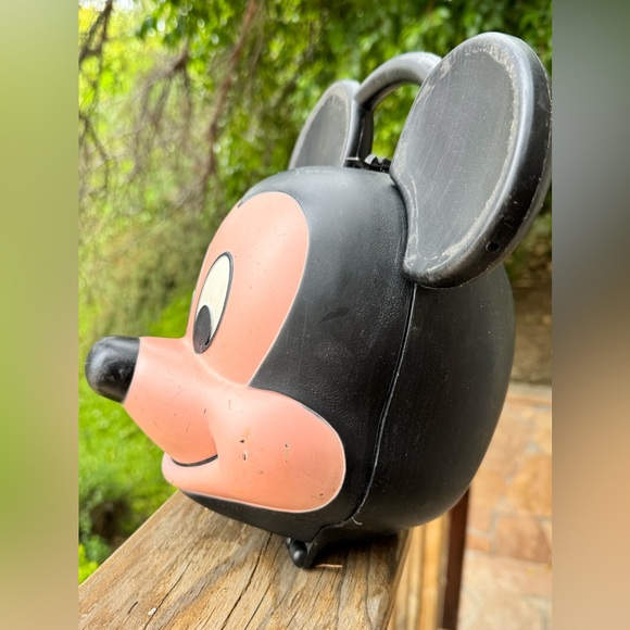 Vintage 1980s Mickey Mouse Aladdin Thermos & Lunchbox –Hard Shell Classic Disney - Picture 3 of 16